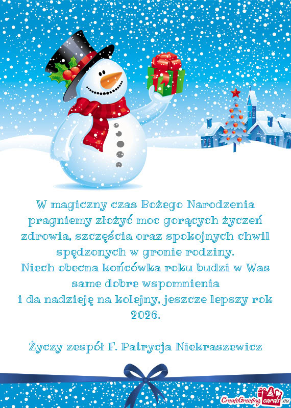 Zespół F. Patrycja Niekraszewicz