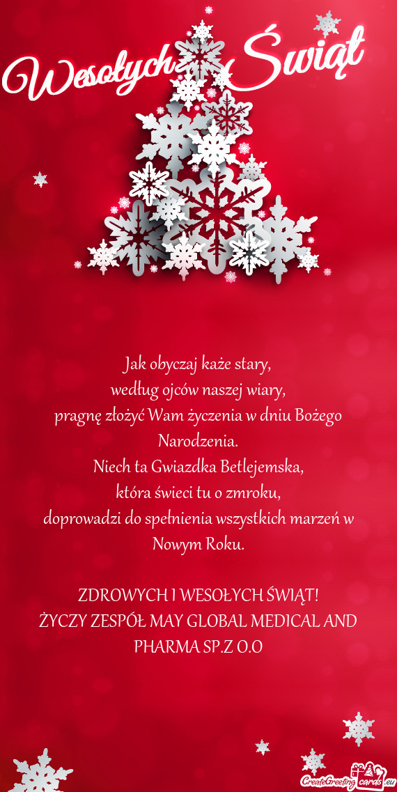 ZESPÓŁ MAY GLOBAL MEDICAL AND PHARMA SP.Z O.O