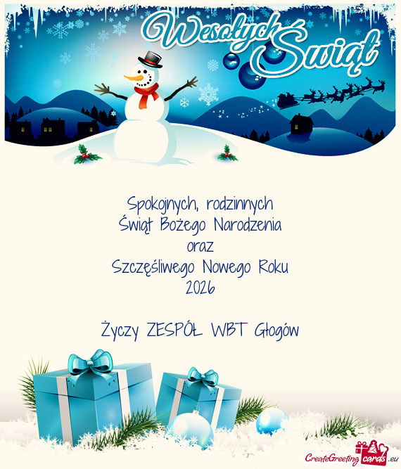 ZESPÓŁ WBT Głogów