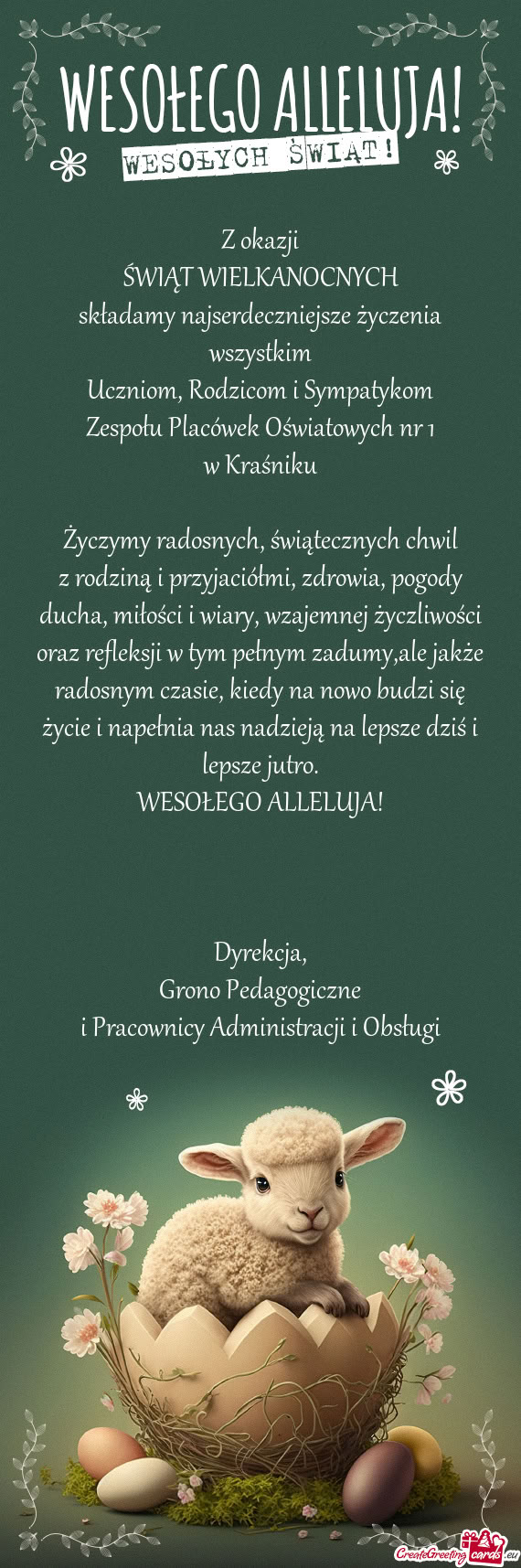 Zespołu Placówek Oświatowych nr 1