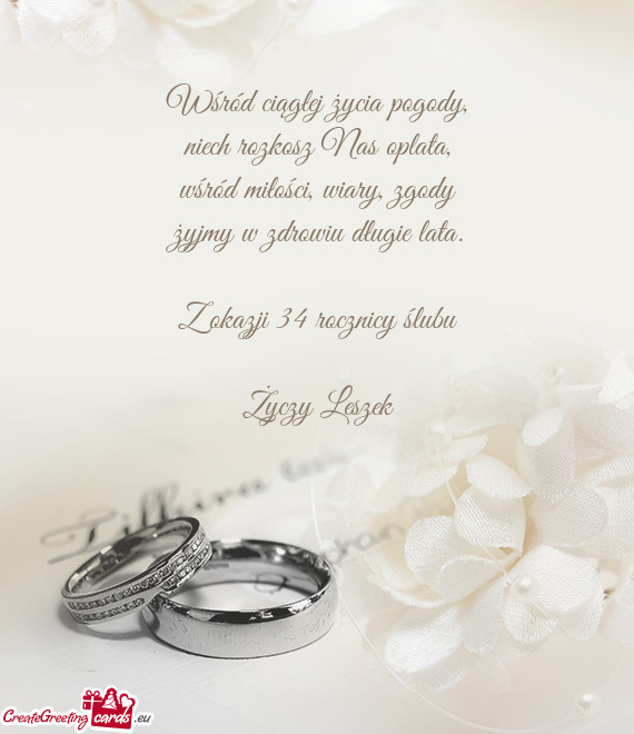 Zgody żyjmy w zdrowiu długie lata