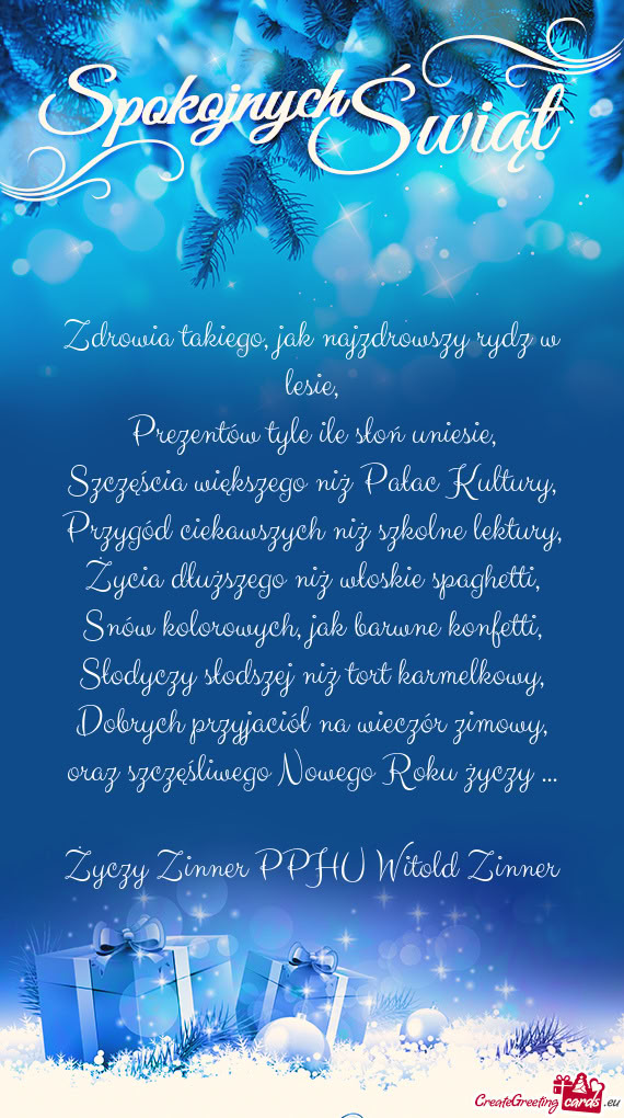 Zinner PPHU Witold Zinner