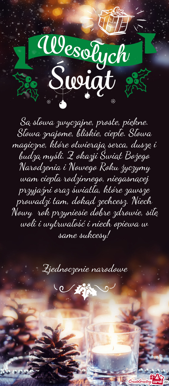 Zjednoczenie narodowe ♡