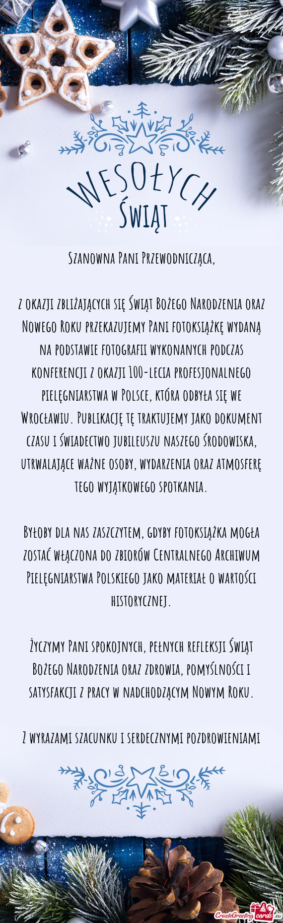 Żkę wydaną na podstawie fotografii wykonanych podczas konferencji z okazji 100-lecia profesjonaln