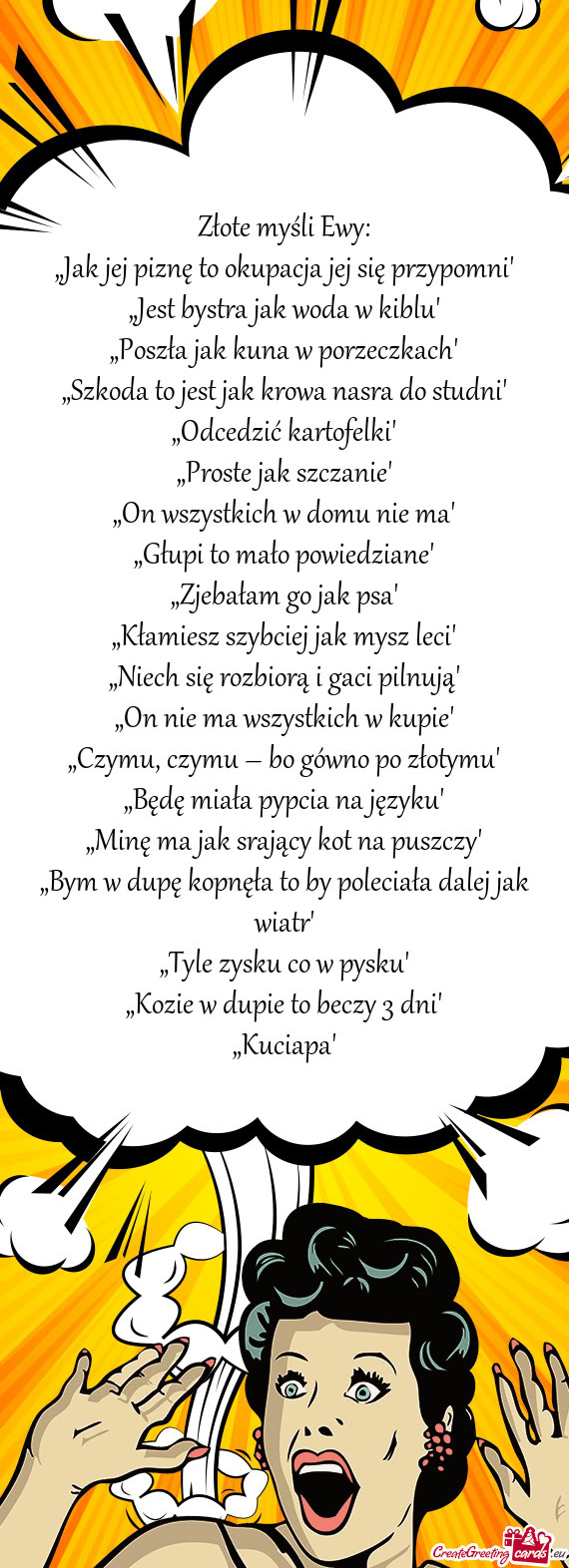 Złote myśli Ewy