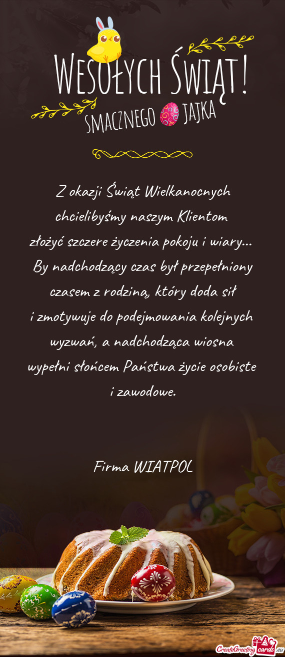 Złożyć szczere życzenia pokoju i wiary