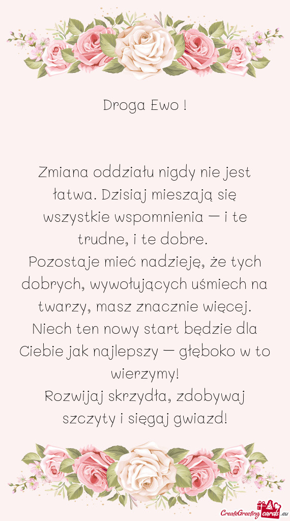 Zmiana oddziału nigdy nie jest łatwa. Dzisiaj mieszają się wszystkie wspomnienia – i te trudne