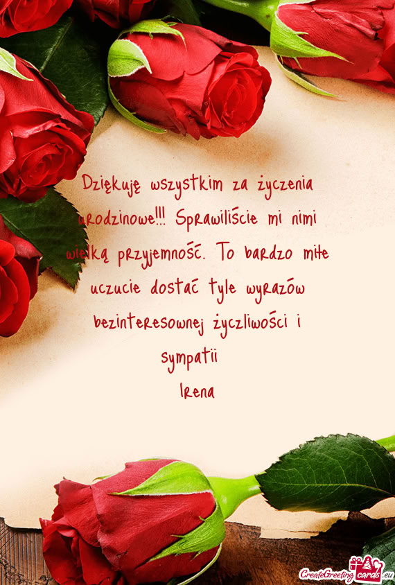Zo miłe uczucie dostać tyle wyrazów bezinteresownej życzliwości i sympatii🥰