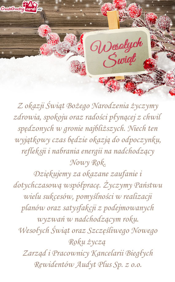 Zonych w gronie najbliższych. Niech ten wyjątkowy czas będzie okazją do odpoczynku, refleksji i