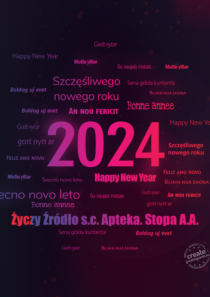 Źródło s.c. Apteka. Stopa A.A.