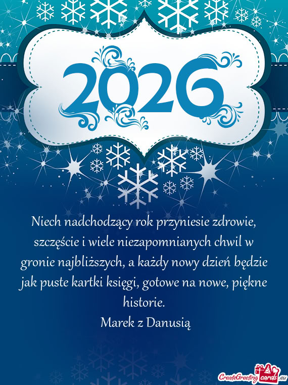 Ższych, a każdy nowy dzień będzie jak puste kartki księgi, gotowe na nowe, piękne historie