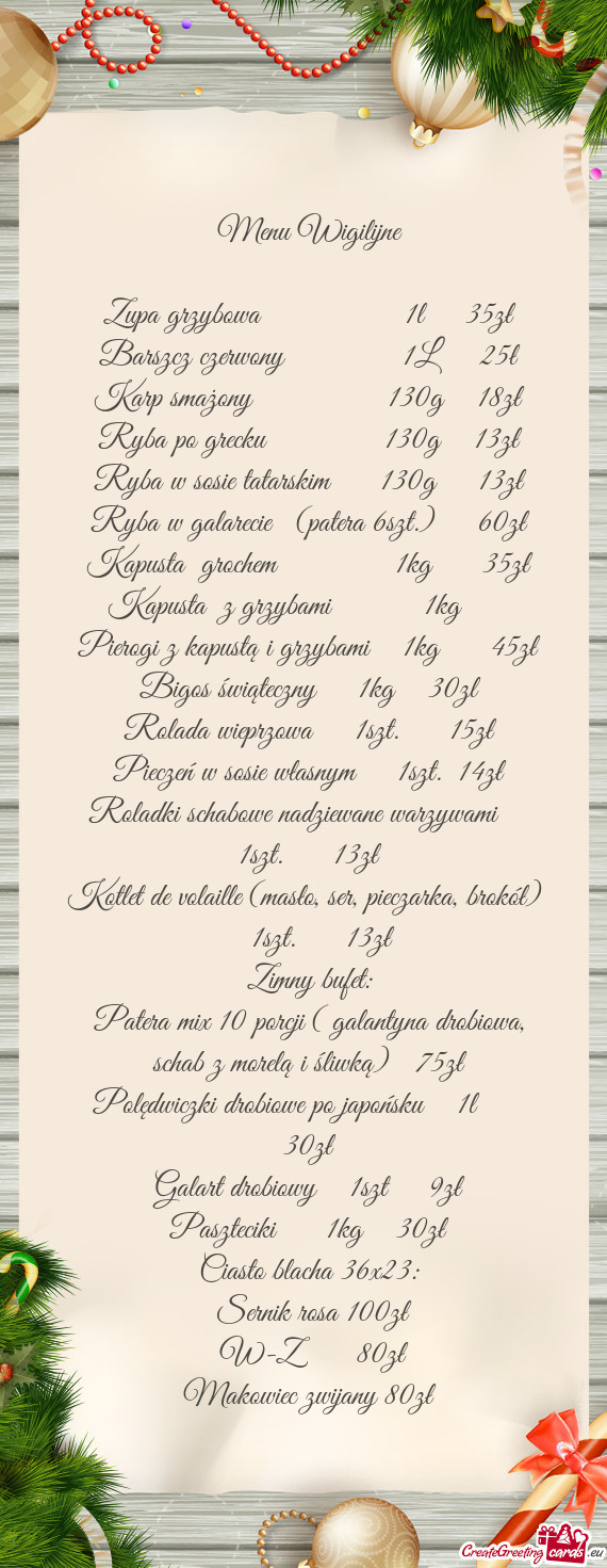 Zupa grzybowa     1l  35zł