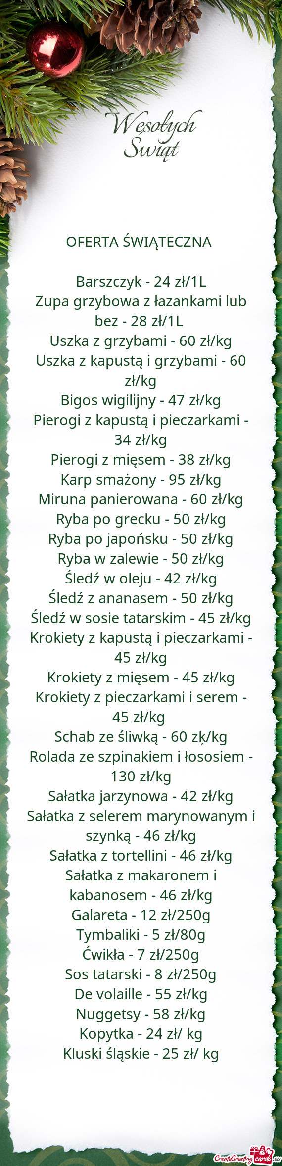 Zupa grzybowa z łazankami lub bez - 28 zł/1L