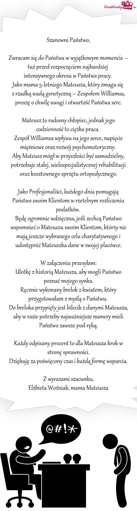 Zwracam się do Państwa w wyjątkowym momencie – tuż przed rozpoczęciem najbardziej