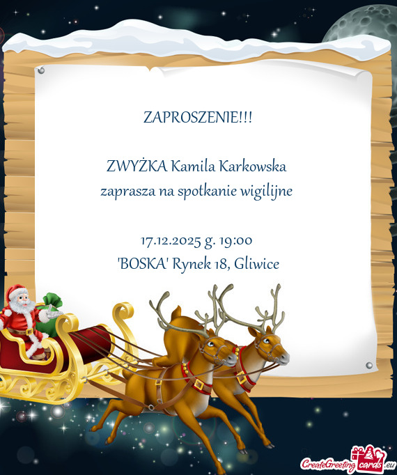 ZWYŻKA Kamila Karkowska