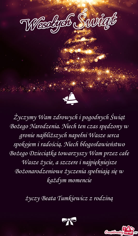 Zy Beata Tumkiewicz z rodziną