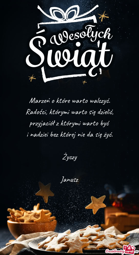 Żyć. Życzy Janusz