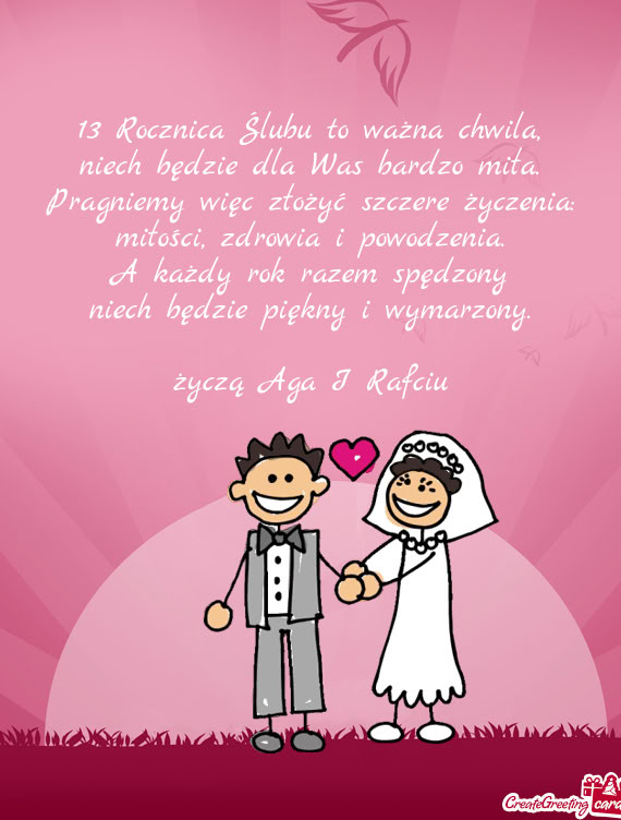 Życzą Aga I Rafciu