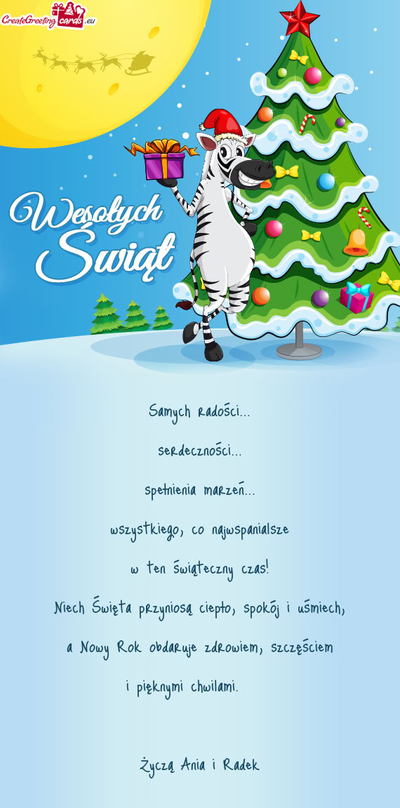 🎁⭐ Życzą Ania i Radek
