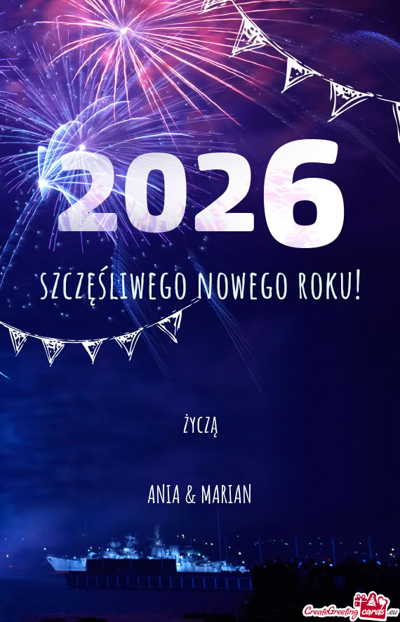 życzą    ANIA & MARIAN