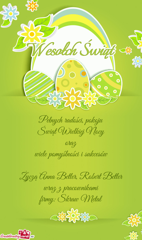 Życzą Anna Betler, Robert Betler