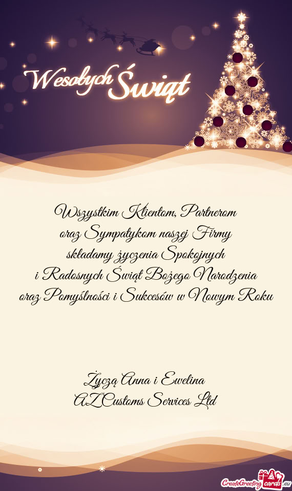 Życzą Anna i Ewelina