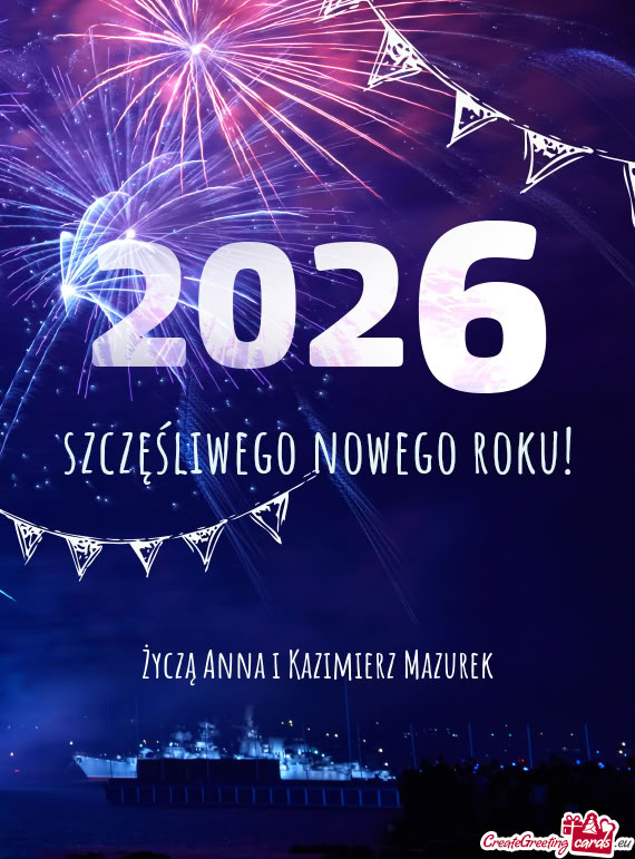 Życzą Anna i Kazimierz Mazurek