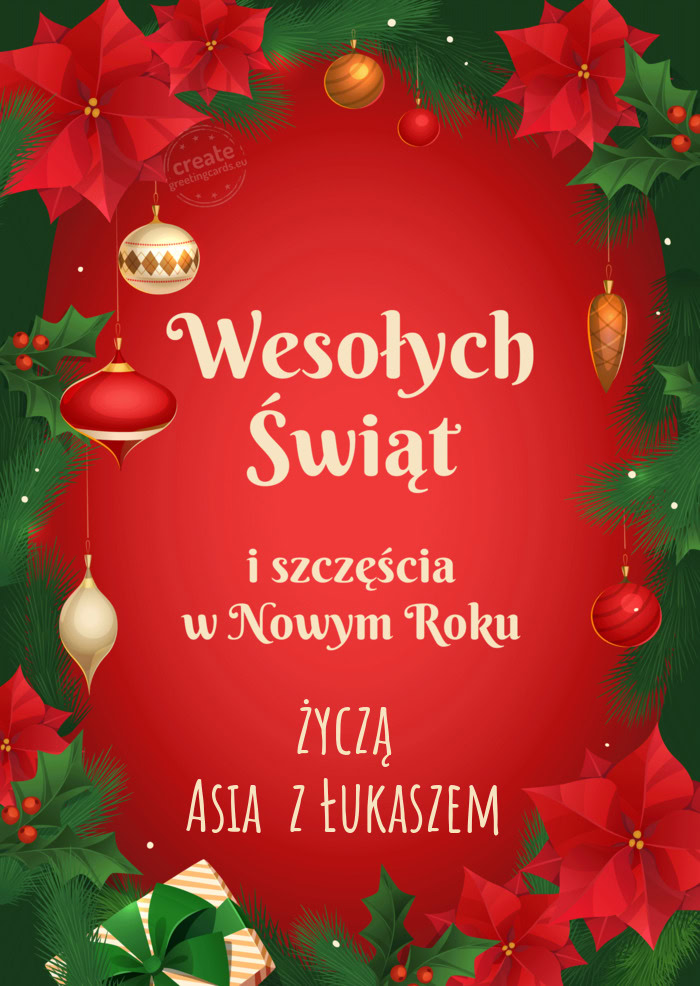 życzą Asia  z Łukaszem