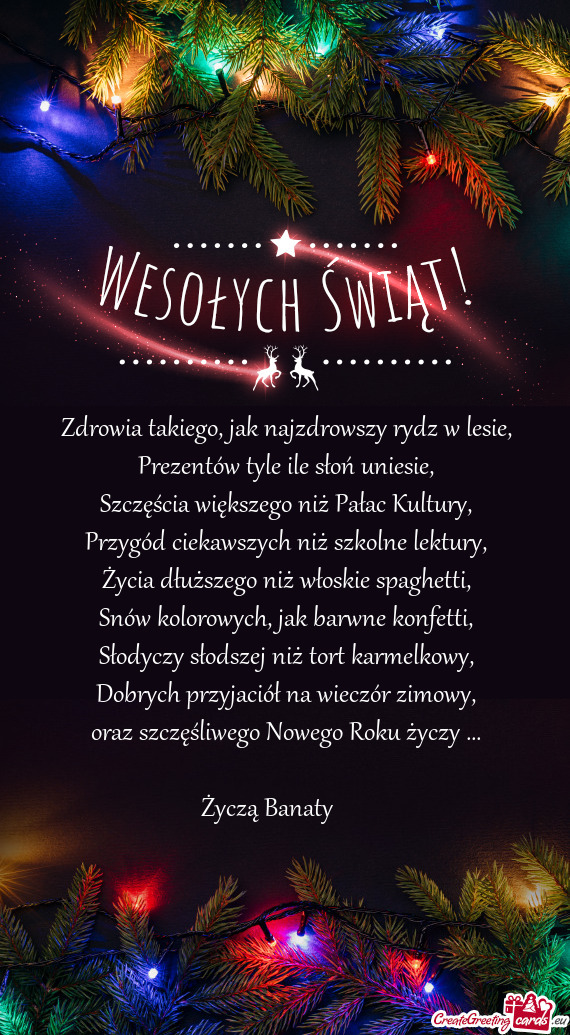 Życzą Banaty 🎄✨🎀