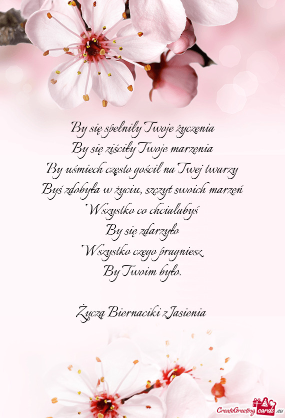 Życzą Biernaciki z Jasienia😀