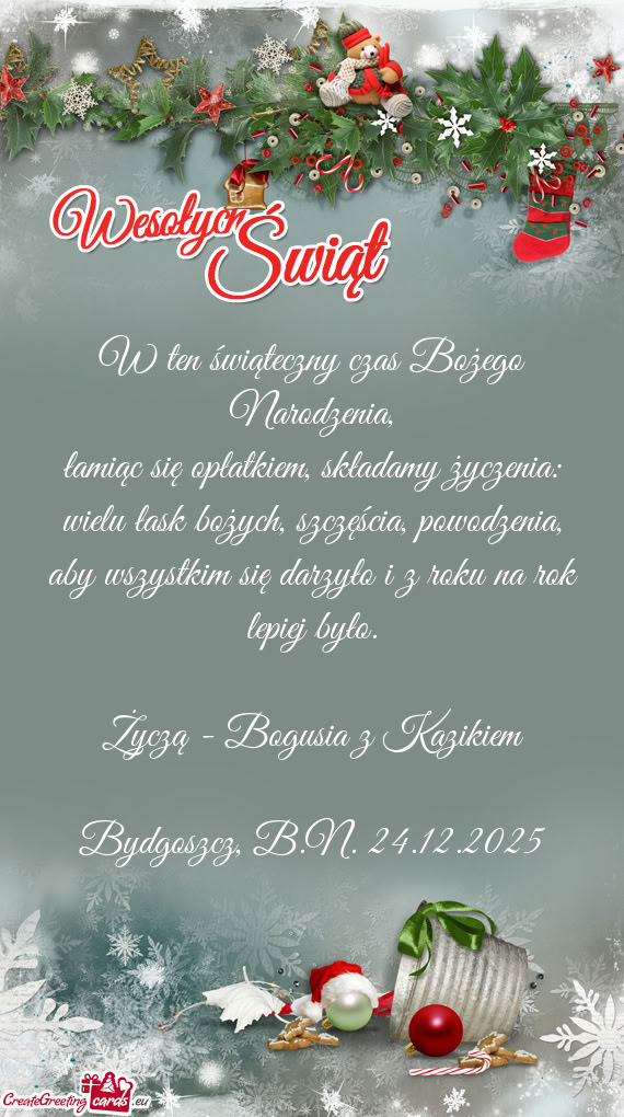 Życzą - Bogusia z Kazikiem