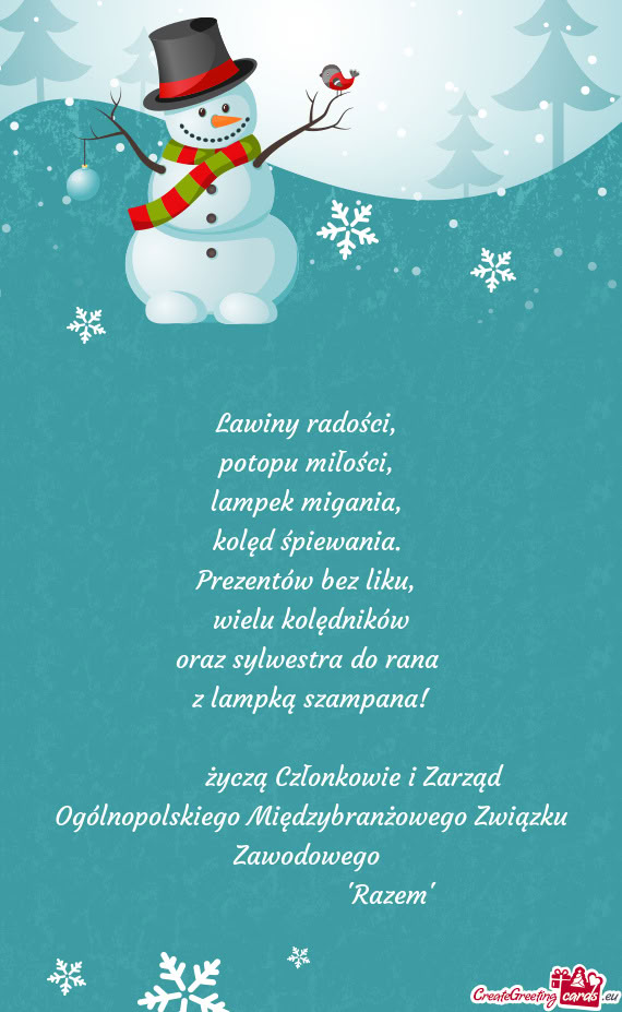 Życzą Członkowie i Zarząd