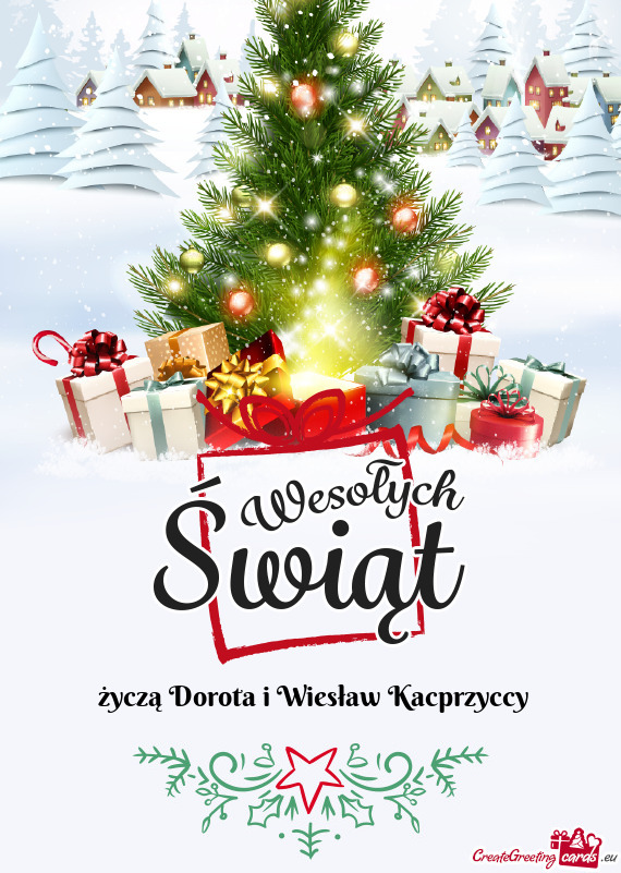 Życzą Dorota i Wiesław Kacprzyccy