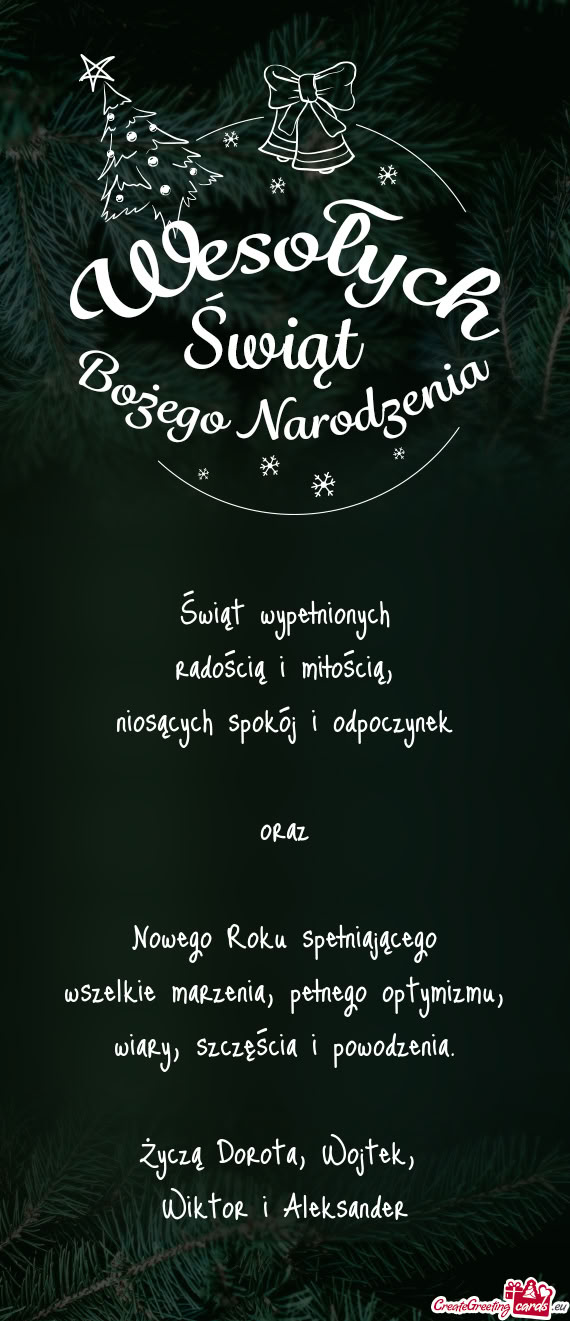 Życzą Dorota, Wojtek