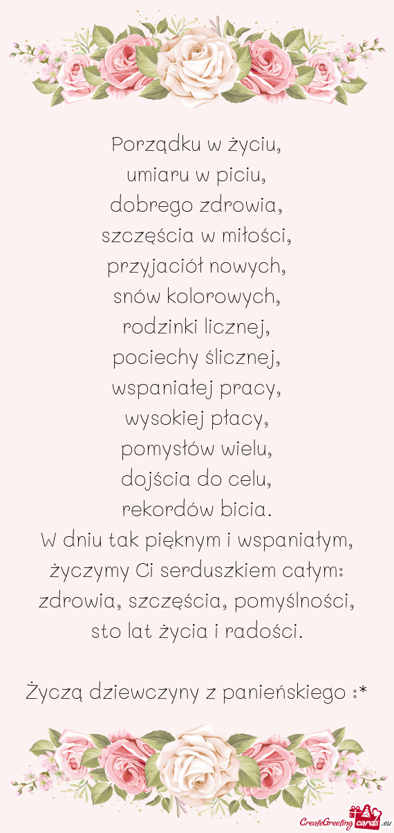 Życzą dziewczyny z panieńskiego