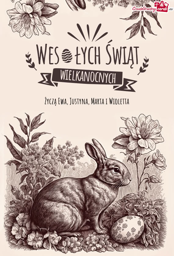 Życzą Ewa, Justyna, Marta i Wioletta