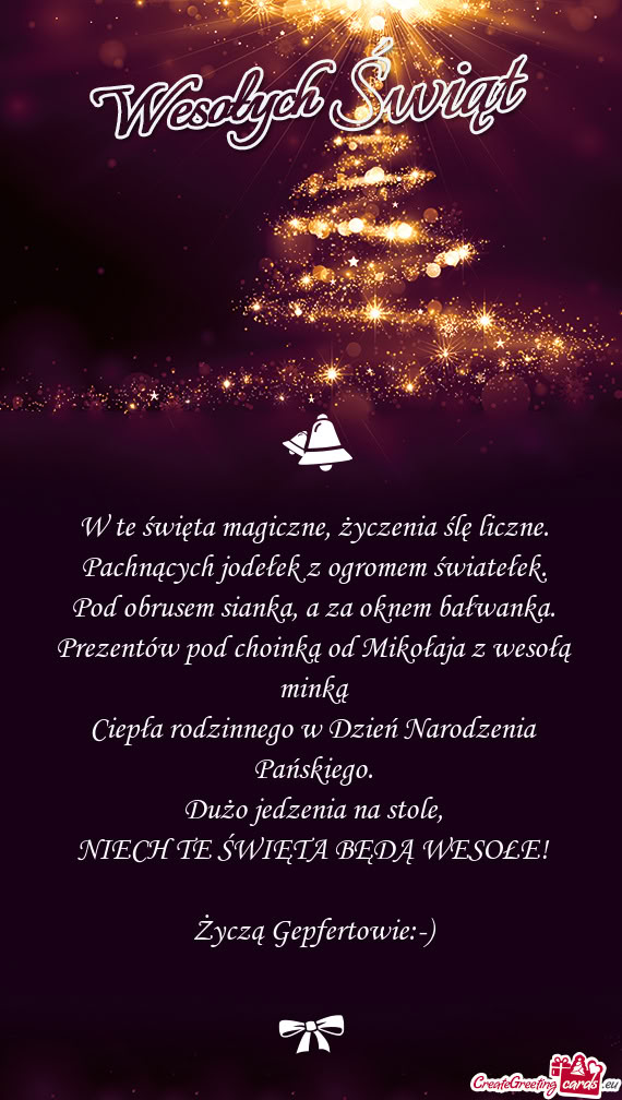 Życzą Gepfertowie:-)