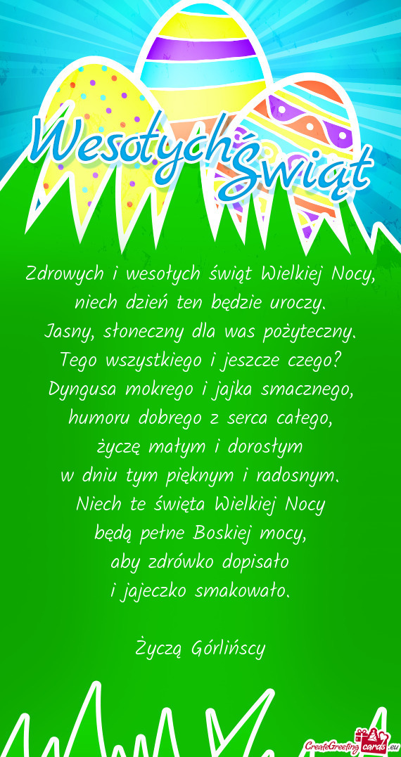 Życzą Górlińscy