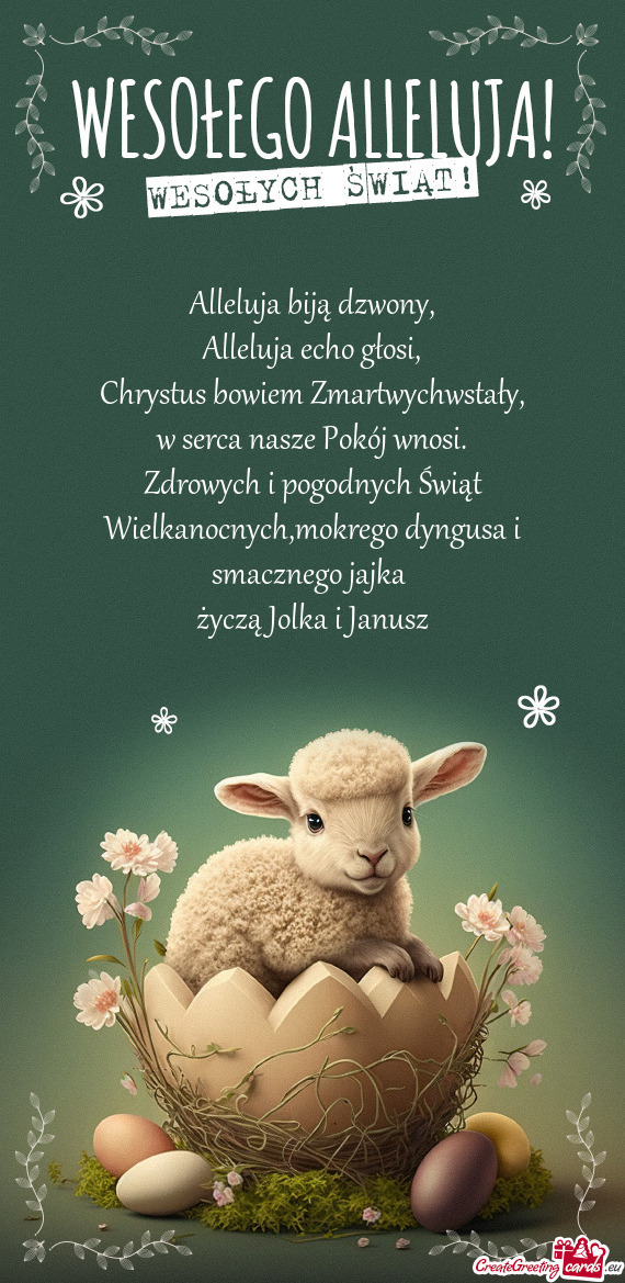Życzą Jolka i Janusz