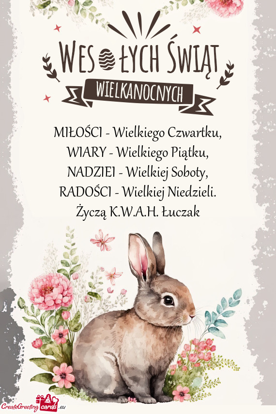 Życzą K.W.A.H. Łuczak