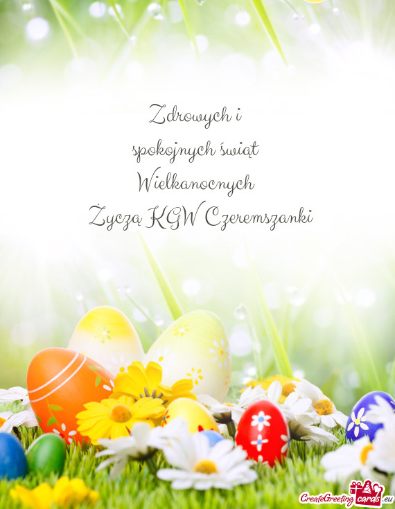 Życzą KGW Czeremszanki