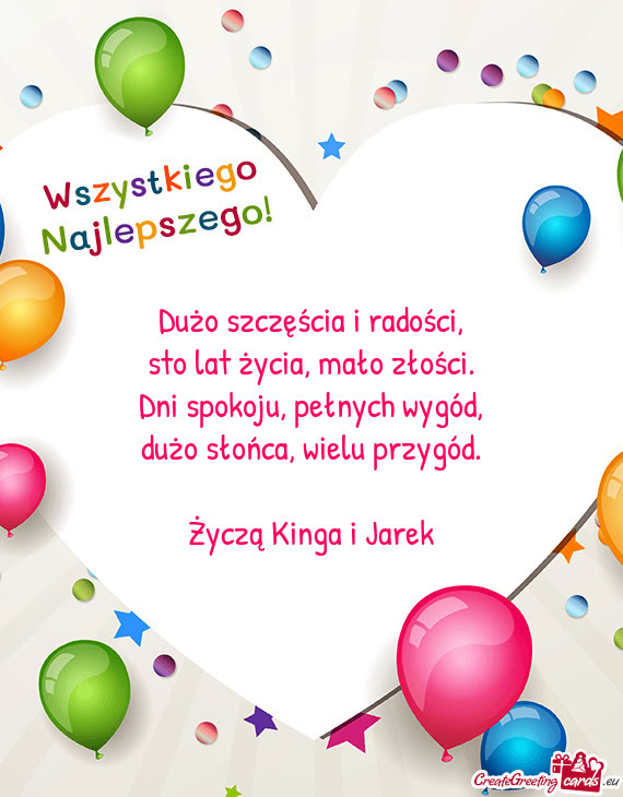 Życzą Kinga i Jarek
