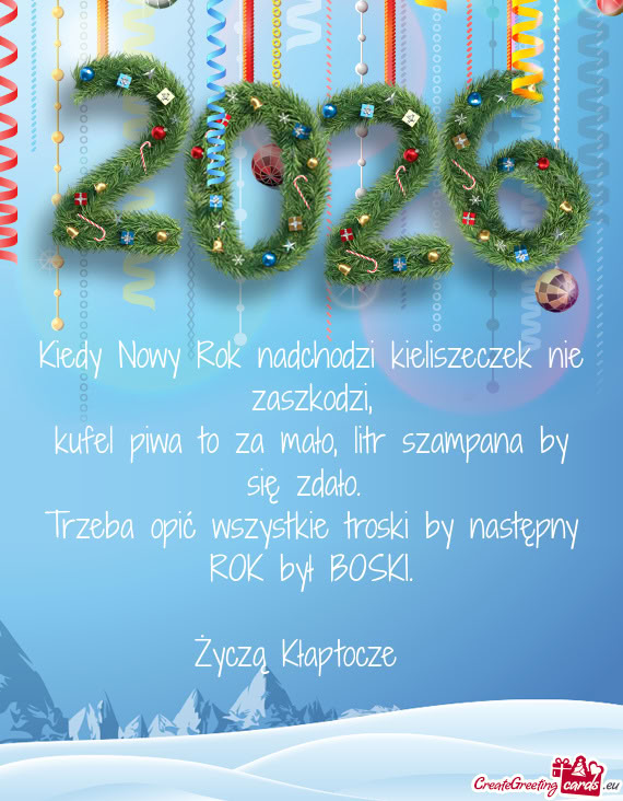 Życzą Kłaptocze 😁