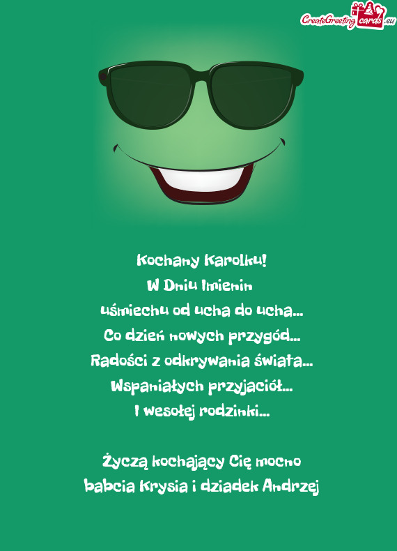 Życzą kochający Cię mocno