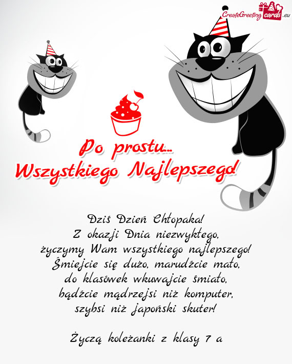 Życzą koleżanki z klasy 7 a