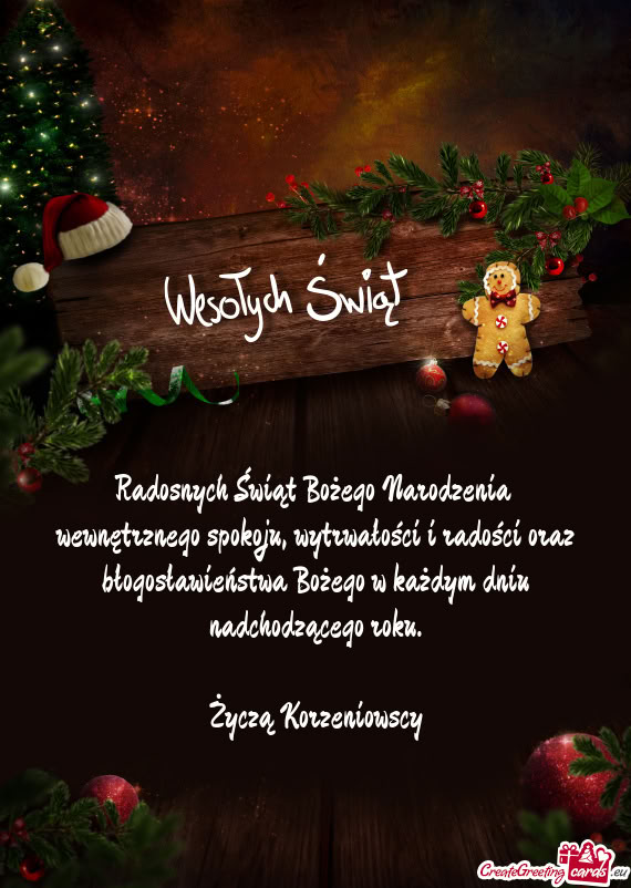 Życzą Korzeniowscy