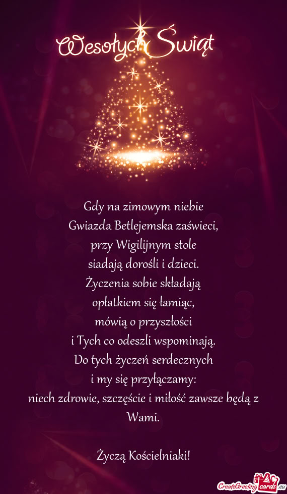 Życzą Kościelniaki