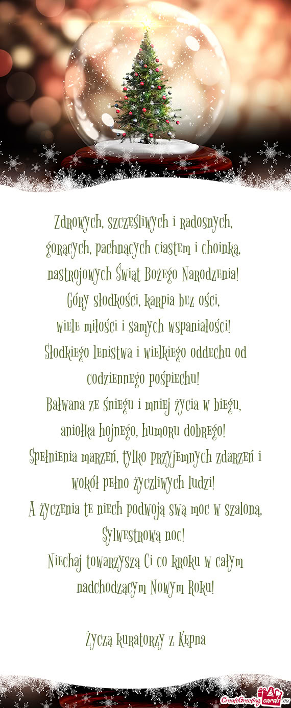 Życzą kuratorzy z Kępna