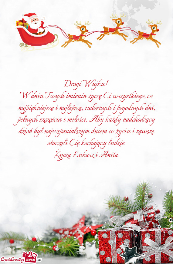 Życzą Łukasz i Anita
