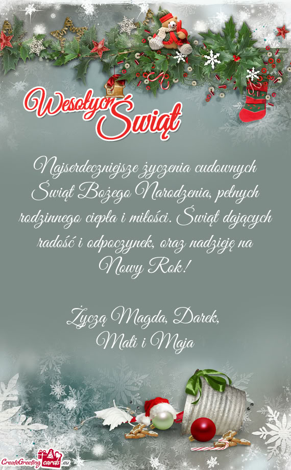 Życzą Magda, Darek